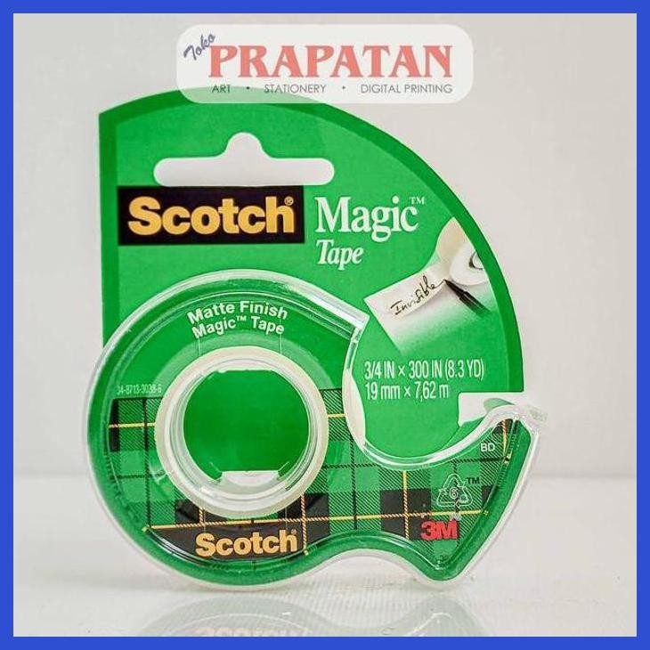 

( SEKOLAH / LUKIS ) PROMO SCOTCH MATTE FINISH MAGIC TAPE CAT.104 (SENI / MENGGAMBAR / ART / KERAJINAN ) PACKING AMAN