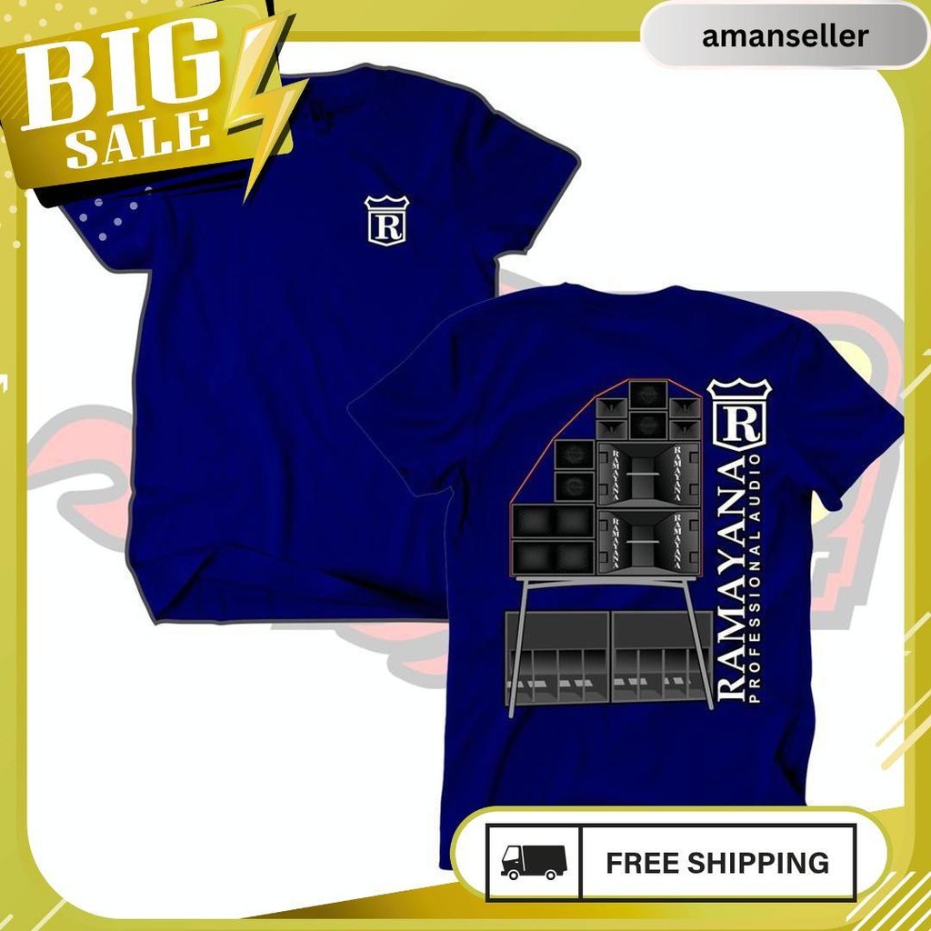 Baju Kaos Katun Pria Wanita Ramayana Sound System Sound Balap Blitar Termurah