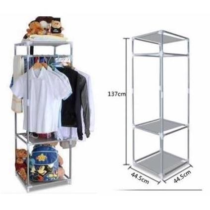 Rak Susun 3 Serbaguna Rak Gantung Besi Multifungsi Baju Pakaian Handuk