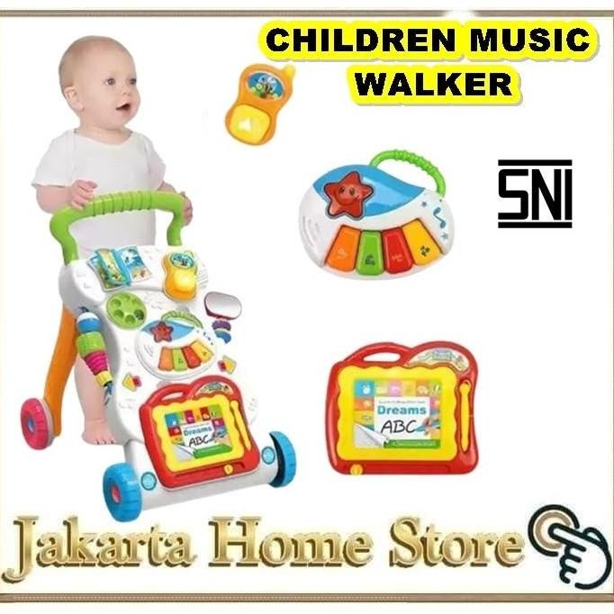Children Music Walker Baby Walker Push Walker Dorongan Bayi Murah