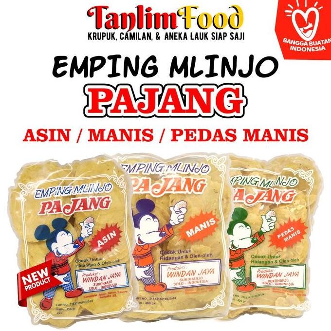 

Emping Melinjo / Belinjo Pajang Asli Solo - Asin / Manis / Pedas Manis