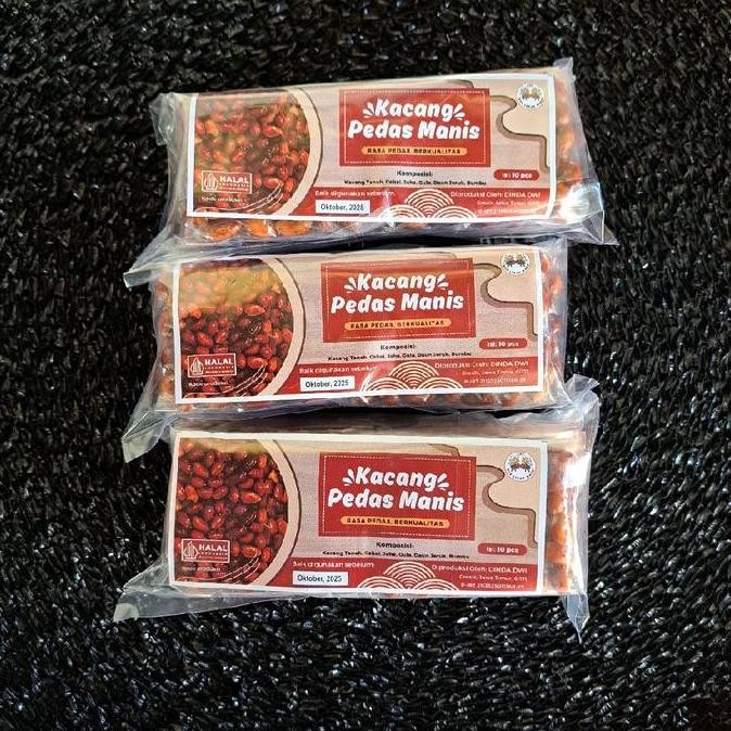 

Kacang Pedas Manis SNS - 3 Pack 450gr (30pcs) - Asin Food Snack Cemilan