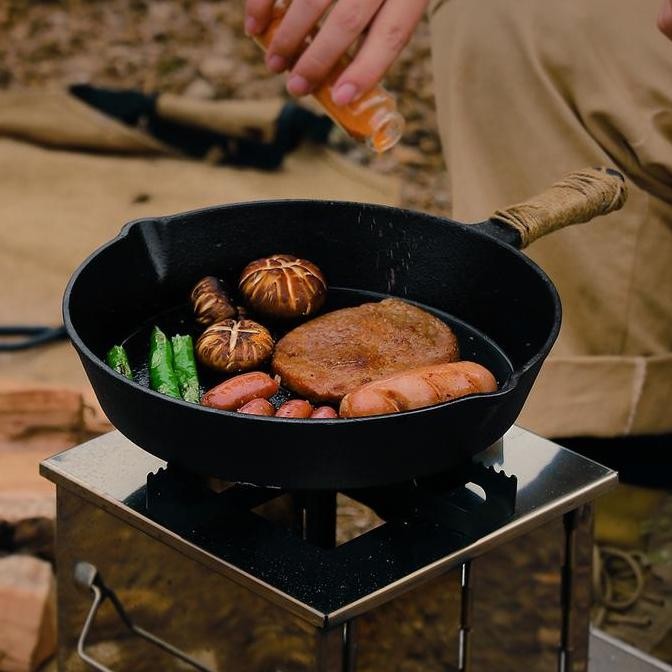 Murah Wajan Besi Cor - Cast Iron Skillet - Steak Griller - Panci Besi Cor