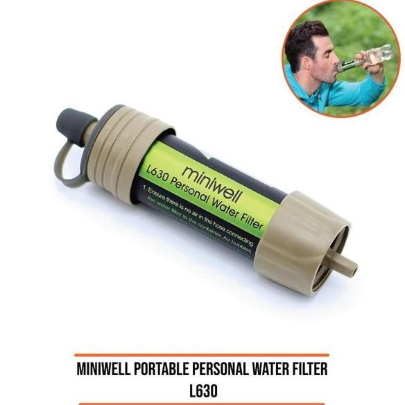 Miniwell Water Purifier Penyaring Air Minum Emergency Survival Camping Hiking Outdoor Portable