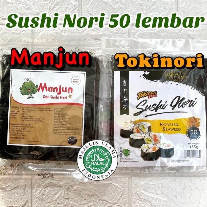 

Manjun - Tokinori - Java Superfood 125 gram Yaki Sushi Nori 50 lembar