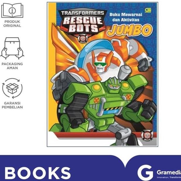 

Transformers Rescue Bots Buku Mewarnai Dan Aktivitas Jumbo Hasbro International Inc