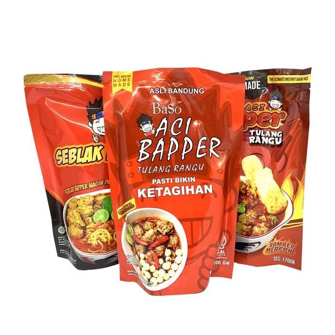 

Baso Aci Bapper Tulang Rangu All Varian Boci Seblak Cilok Instan