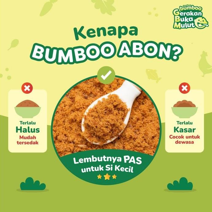 

ID | BUMBOO ABON ASLI - TEKSTUR LEMBUT MPASI SI KECIL - TANPA PENGAWET