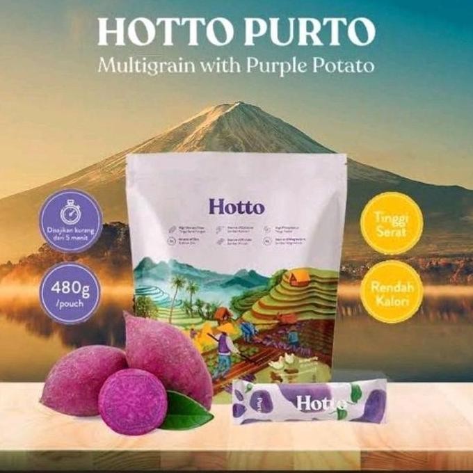 

HOTTO PURTO Multigrain 1 pouch isi 16 sachet Granola Oat ungu Oatmeal Sereal