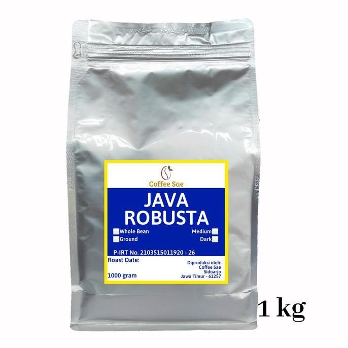 

Kopi Java Robusta - DARK ROAST - 1 Kg Biji / bubuk - Es kopi susu