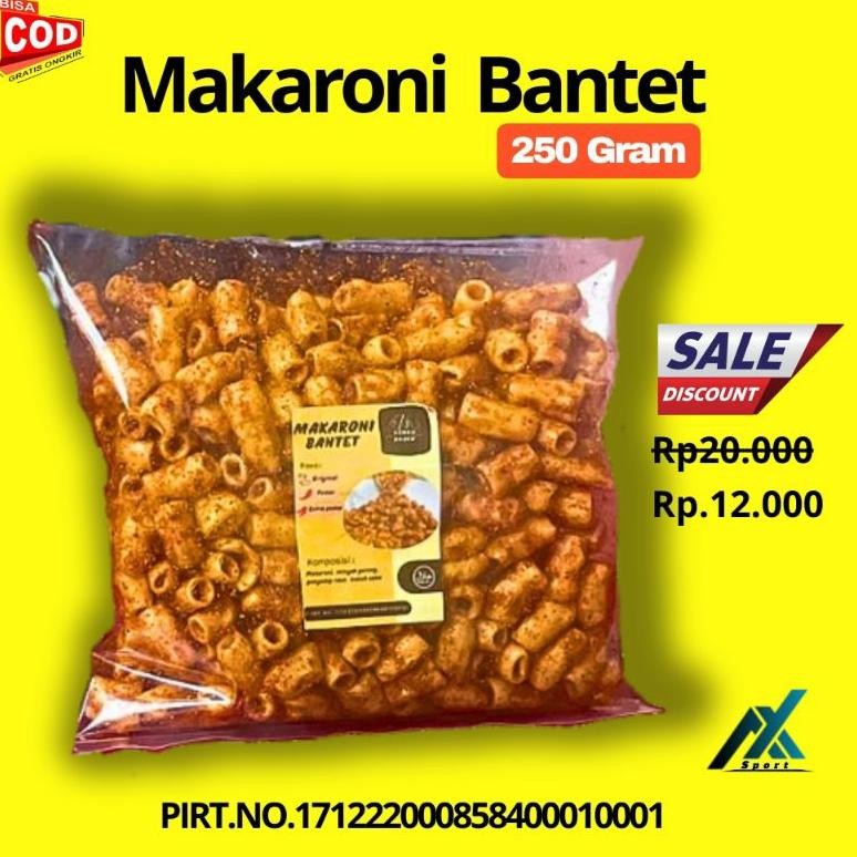 

ID | MAKARONI BANTET BANTAT KILOAN 250 GRAM TERMURAH OLEH OLEH KHAS TASIKMALAYA