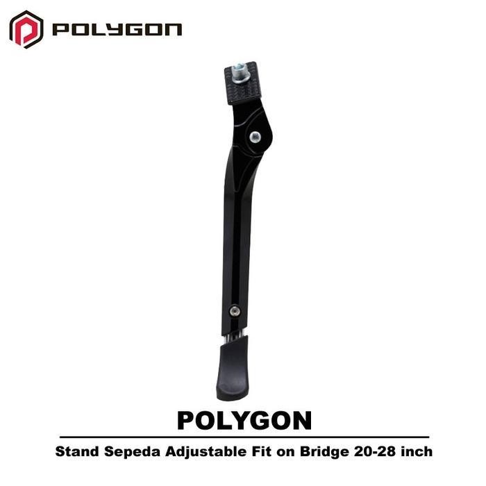 Polygon Stand Sepeda Adjustable Fit On Bridge 20-28 Inch Standar Tengah Sepeda Original Dan Terperca