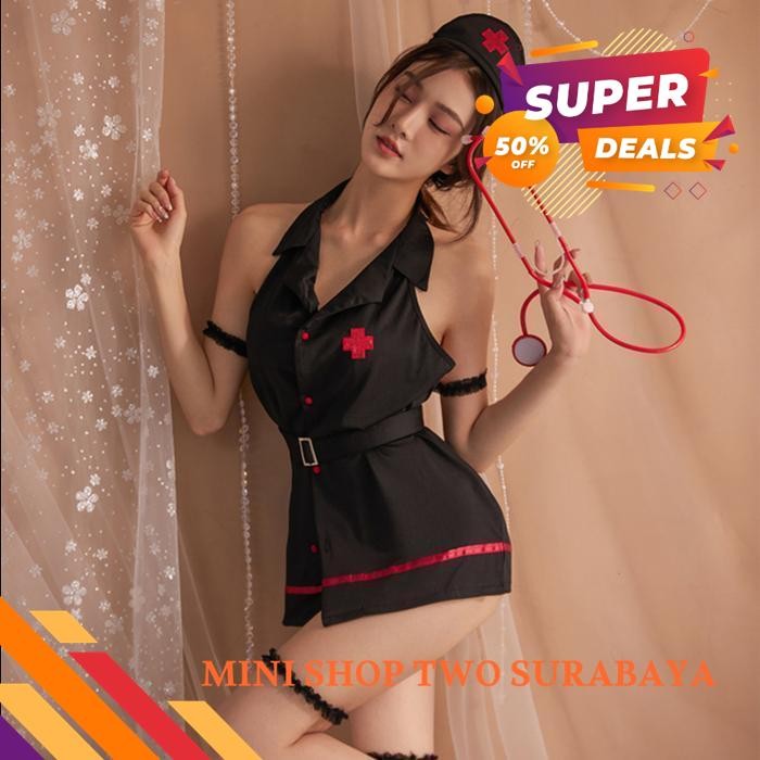 SEXY LINGERIE + G STRING COSPLAY NURSE PERAWAT SEXY MINISHOPTWOSBY