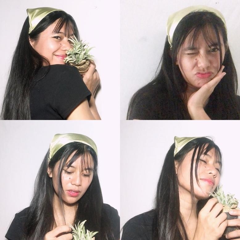 nadiSSE BANDANA SATIN PREMIUM BANDANA POLOS ALA KOREA BANDANA SEGITIGA BANDANA HEADBAND WANITA DiM