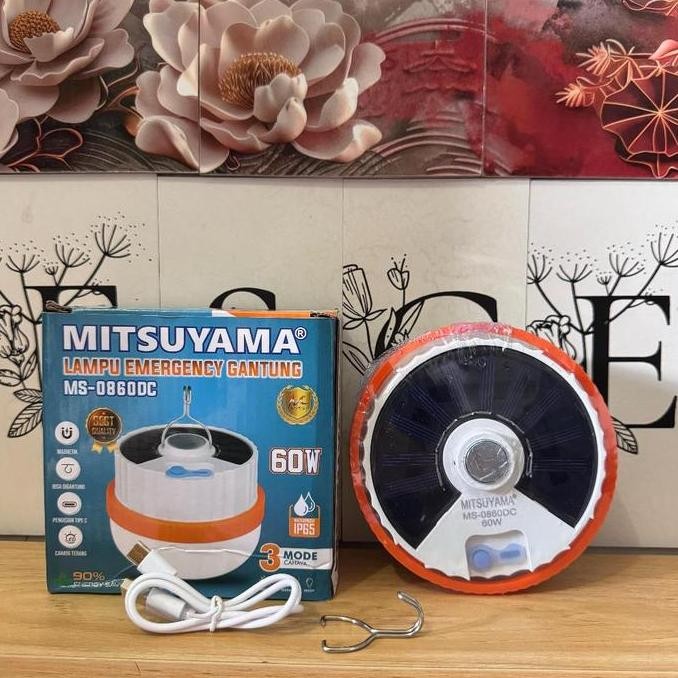 ] ORIGINAL LAMPU SENTER LAMPU EMERGENCY GANTUNG MITSUYAMA MS-0860DC 60WATT CAHAYA TERANGG MAGNETIK