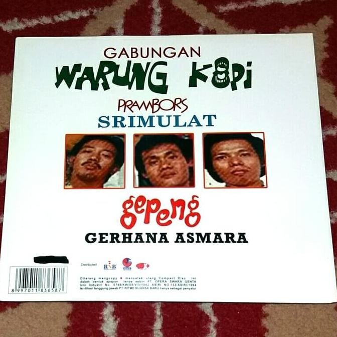HOT SALE CD Warkop ( Lawak Warung Kopi ) & Gepeng Srimulat - Gerhana Asmara