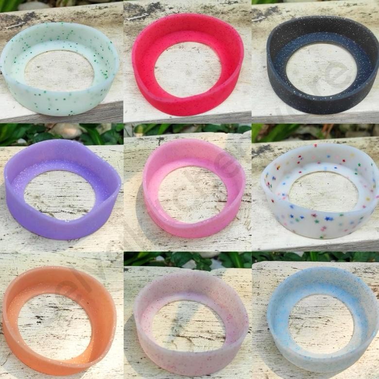 Hot Sale Rg-4 Bumper Polos Silicon Pelindung Pantat Tumbler Botol Minuman Antislil Antilecet Antijat