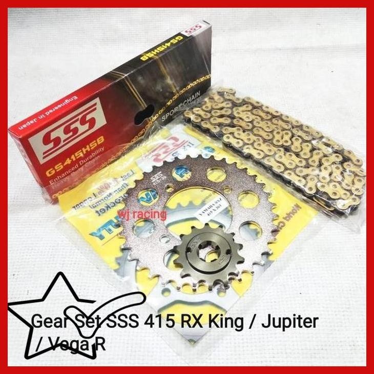 [WMK] GEAR SET SSS 415 JUPITER Z / VEGA R / VEGA R NEW
