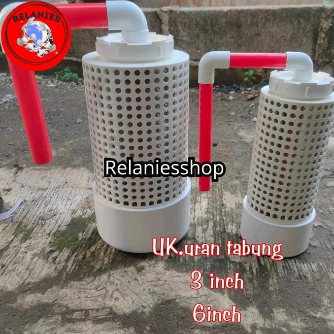 TABUNG SIEVE FILTER AQUARIUM BESAR ATAU KOLAM IKAN UNTUK MENYARING KOTORAN IKAN ORIGINAL DAN TERPERC