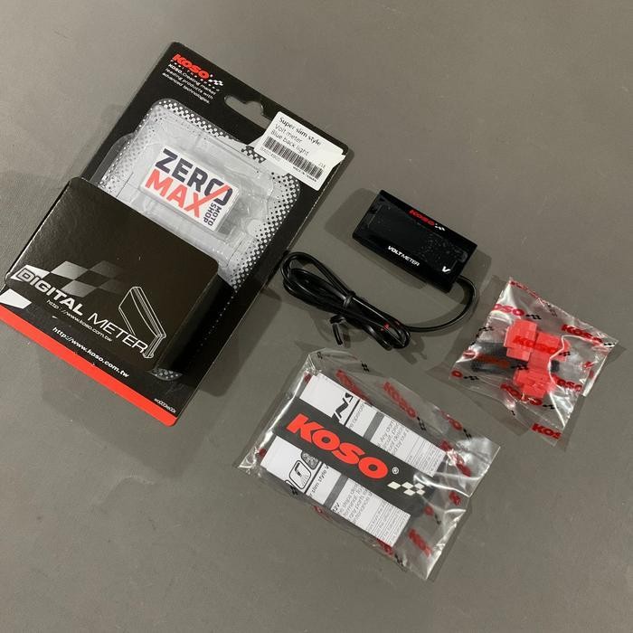 Volt Meter Voltmeter Digital Motor Koso Original Slim Universal Original Dan Terpercaya