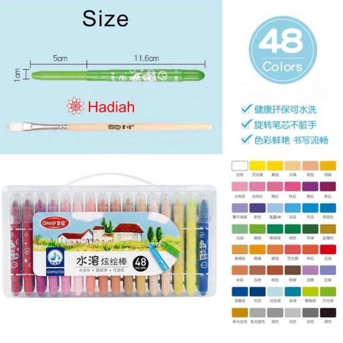 

Silky Crayon Grasp Mata Sedang Water Soluble Crayon Water Soluble Crayons Krayon Licin Grasp