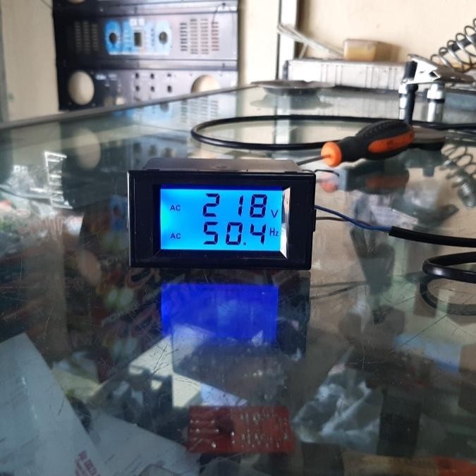 Voltmeter Ac Digital Voltmeter Hz Meter Digital Ac Original Dan Terpercaya