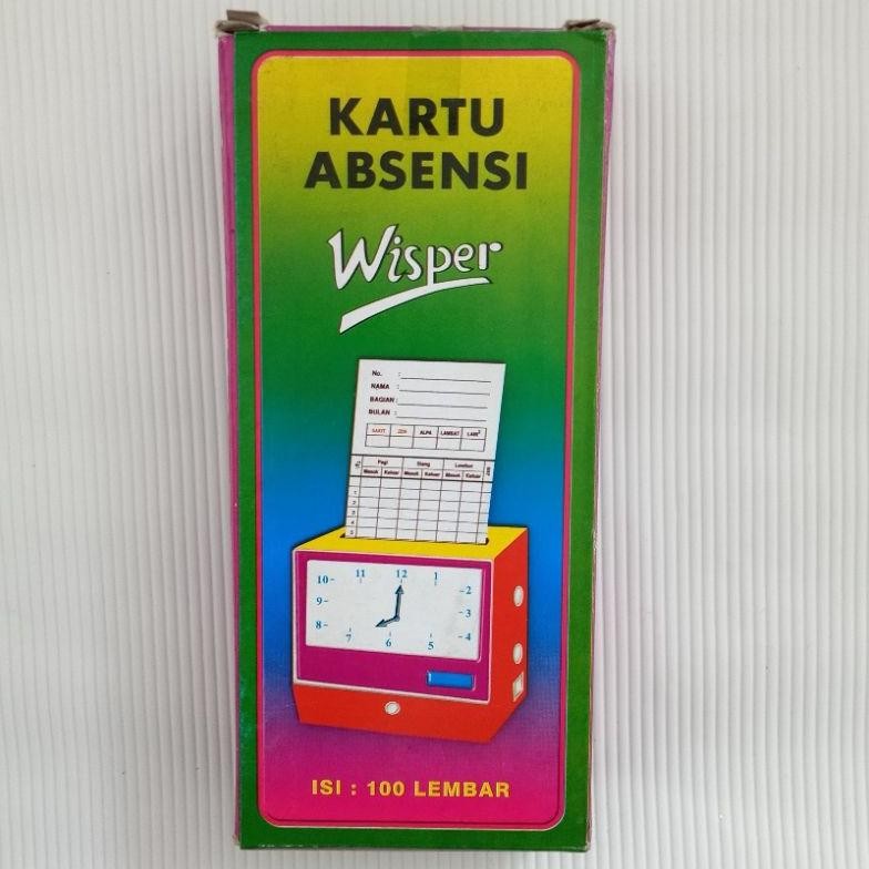 

Kartu Absensi Wisper (Isi 100 lembar) DiM