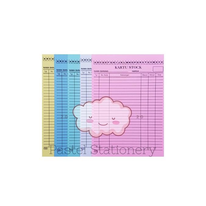 

Kartu Stok Barang Gudang Besar A4 - Inventory Stock Card A4 DiM