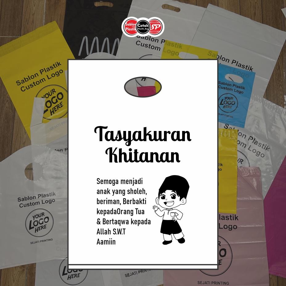 

(Isi 50pcs) Plastik Motif Sunatan, Plastik Hidangan, Plastik Khitanan, Plastik Sunat DiM