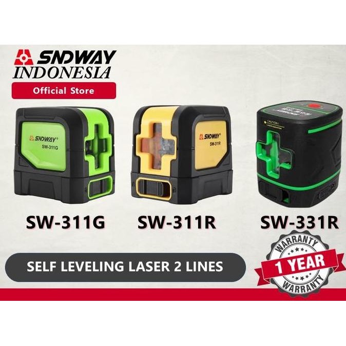 

Sale Sndway Cross Laser 2 Lines Self Leveling Laser Green Hijau Sw-311G/331G