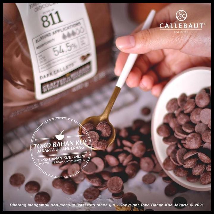 

Terlaris Callebaut 811 Nv 54,5% 1Kg Pack Asli Dark Chocolate Couverture Coklat 811Nv Coklat Baking Good Quality