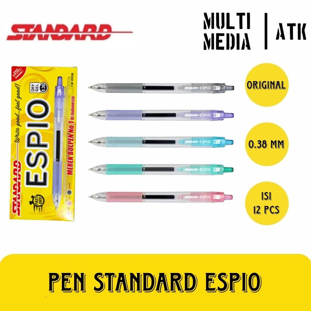 

PEN STANDARD ESPIO 0.38 GEL BLACK INK DiM