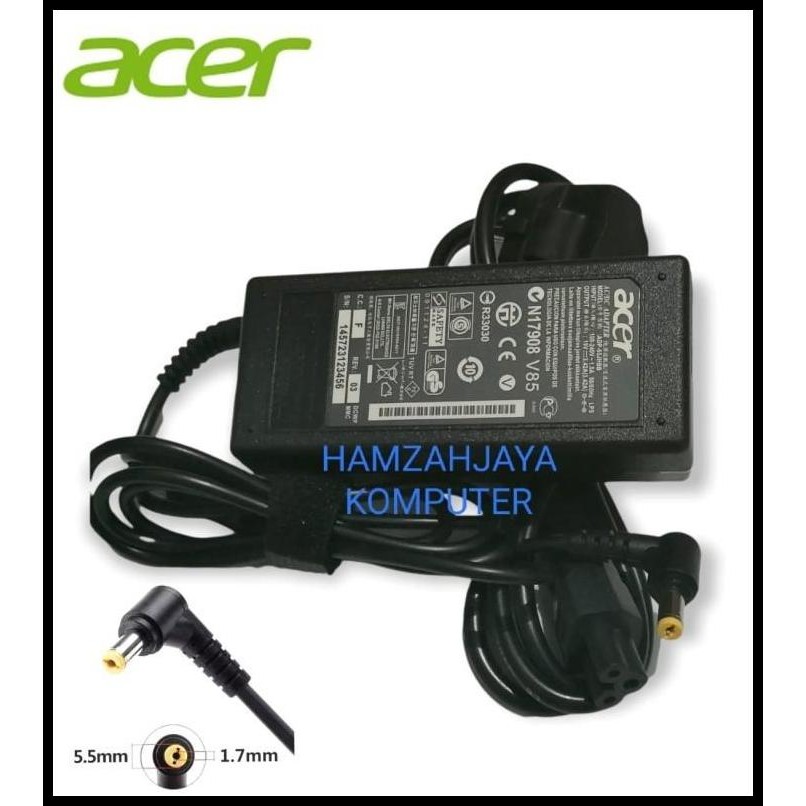 Terlaris CHARGER LAPTOP ACER 19v - 3,42a ORIGINAL n17908 r33030 v85 acer Acer Best Seller