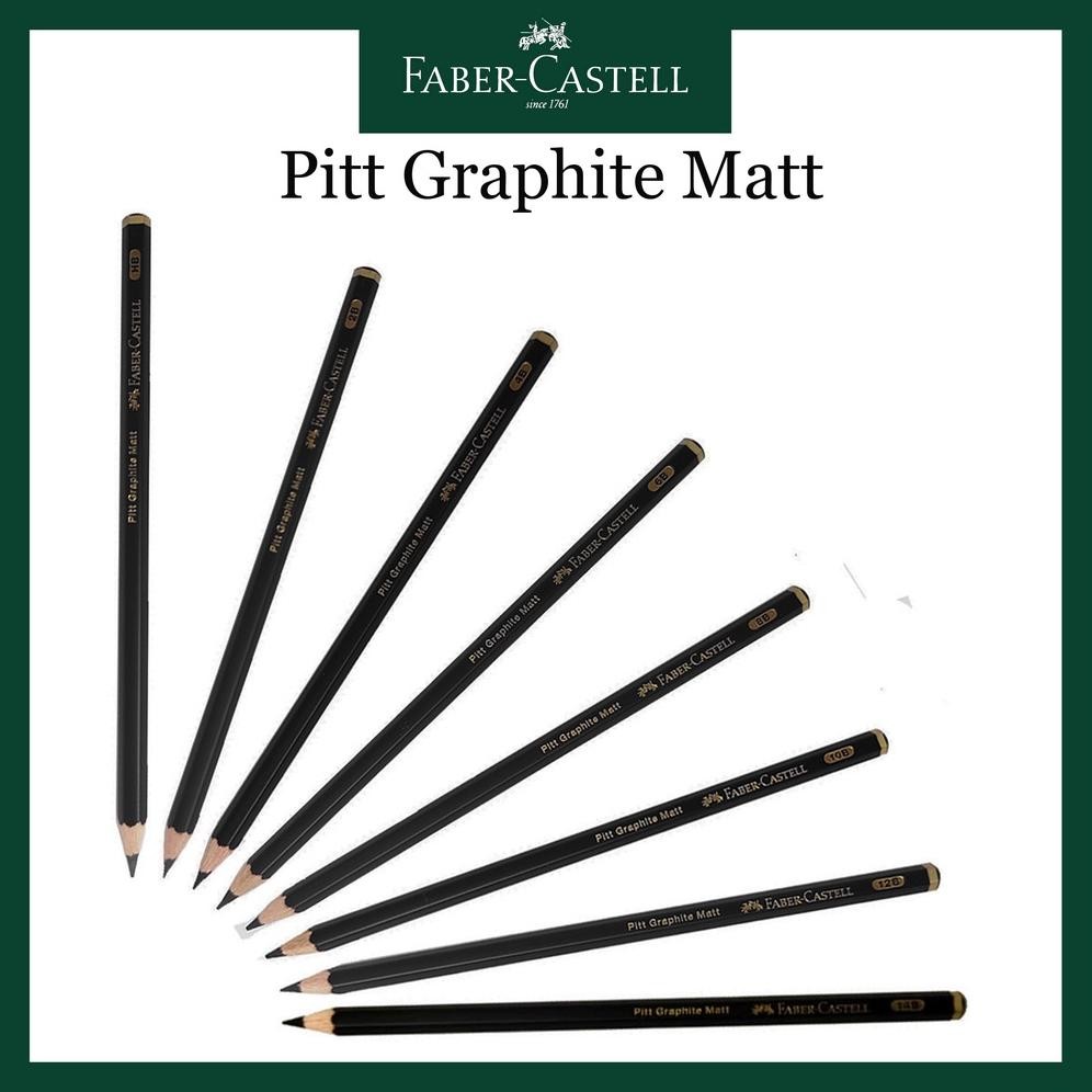 

Pensil Faber Catell / Pitt Graphite Matt 2B-14B Pencil HB DiM