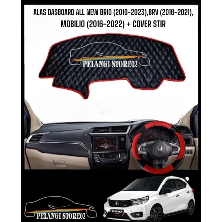 Alas Dashboard/Pelindung Dashboard+Cover Stir Honda Brio (2016-2023),BRV (2016-2021),Mobilio (2016-2