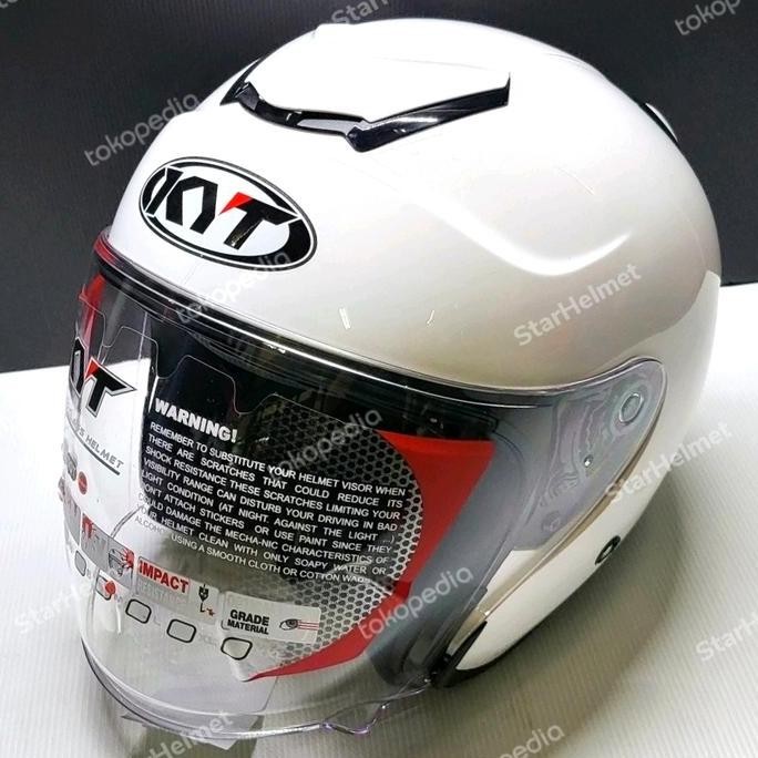 New Helm Kyt Kyoto R Solid White Gloss Original