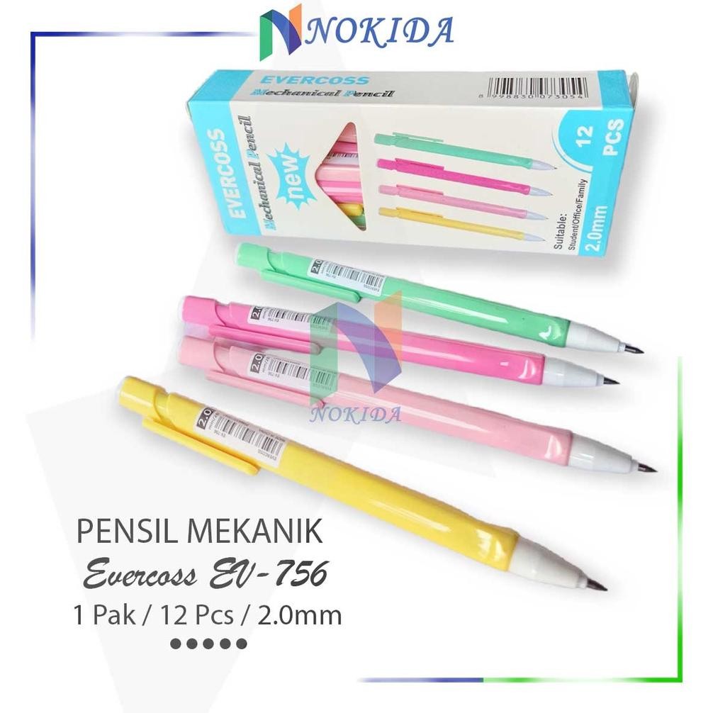 

Nokida Pensil Mekanik EV-756 Evercoss [1 Pak] / Mechanical Pencil 2.0mm / Alat Tulis Perlengkapan Sekolah Menggambar / Pinsil Besar Bisa Diisi Ulang 1 Pack DiM