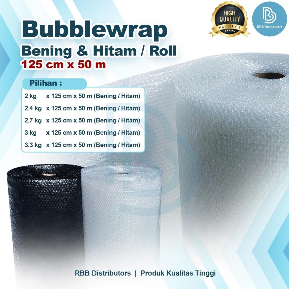 

Bubble Wrap Hitam / Bubblewrap Hitam 125 Cm X 50 Meter / Bubble Wrap Roll Tebal Murah DiM
