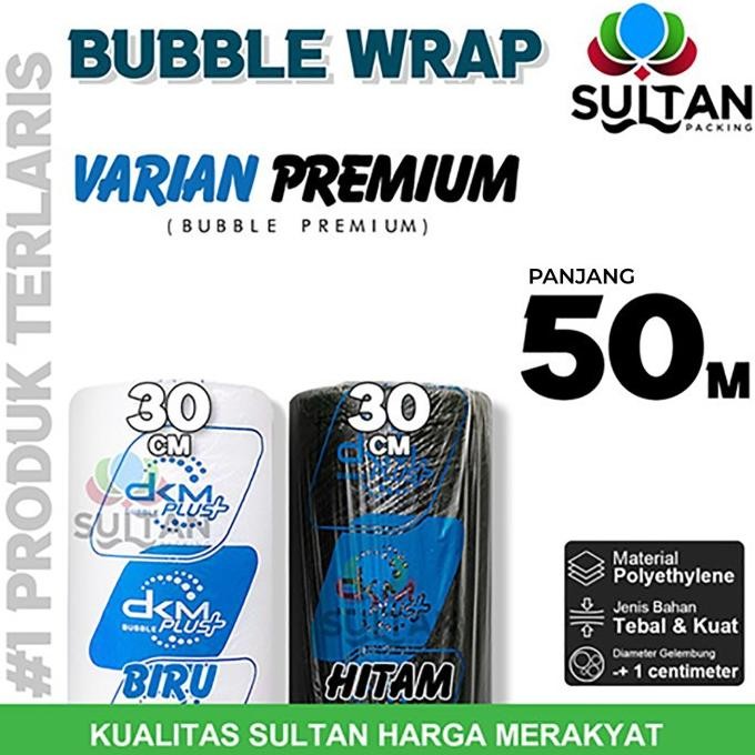 

Plastik Bubble Wrap 30cm x 50m Bubblewrap DKM PLUS PREMIUM TERMURAH / ROLL DiM
