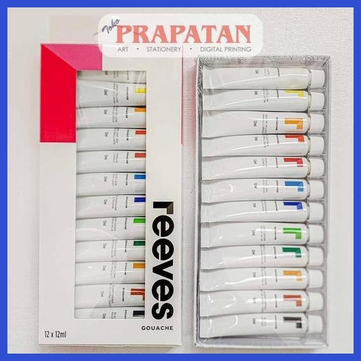 

( SEKOLAH / LUKIS ) READY GOUACHE REEVES SET 12 WARNA (SENI / MENGGAMBAR / ART / KERAJINAN ) PRIVASI AMAN