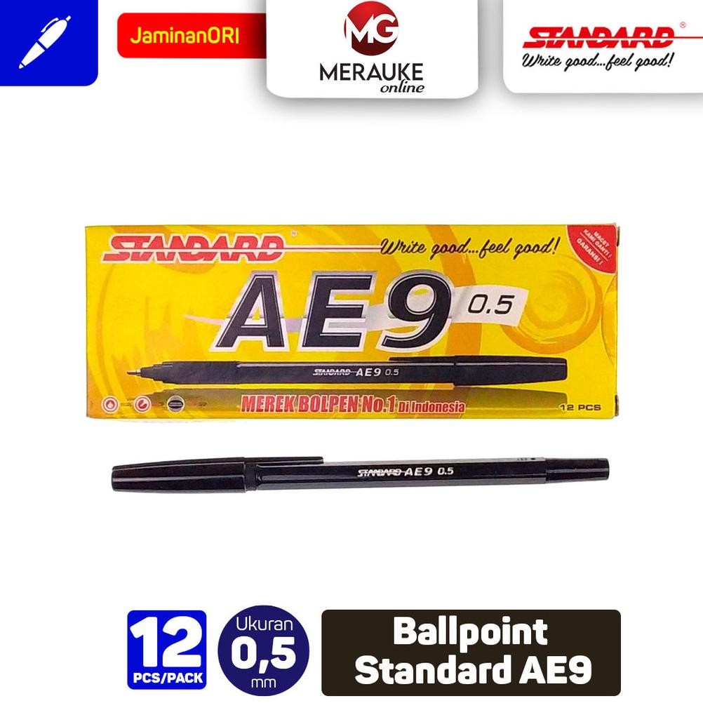 

Ballpoint STANDARD AE9 - Hitam 12 Pcs DiM