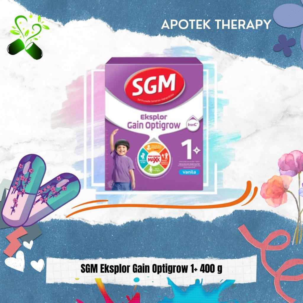 Sgm Gain Optigrow 1+ 400 G Terlaris Best Quality 100% Original