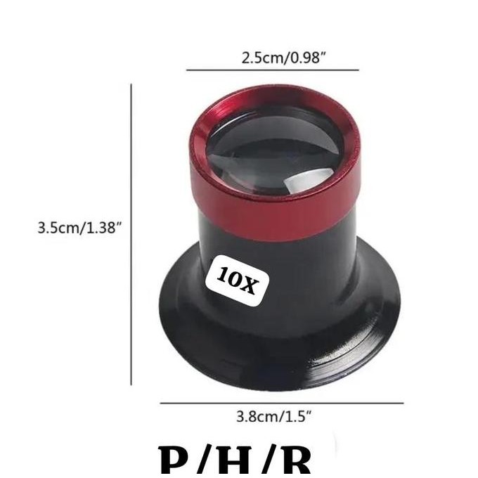 

Sale Eye Loop Zoom 10X Lensa Kaca Pembesar Watchmaker Loupe 2612-Alat Servi