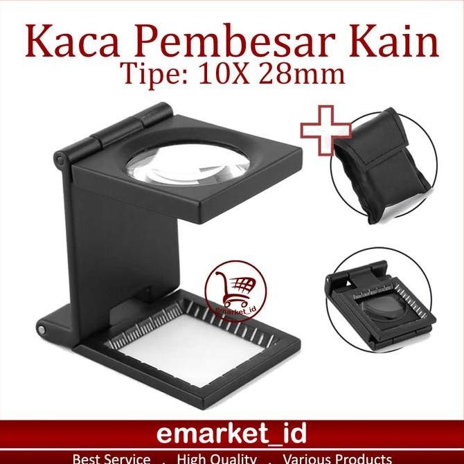

Sale Kaca Pembesar Kain Dan Percetakan 10X 28Mm Ag24/ Fabric And Printing