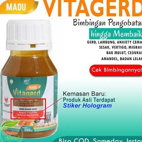 

NEW Madu VITAGERD Herbal Obat GERD dan Asam Lambung Original Asli Ori READY