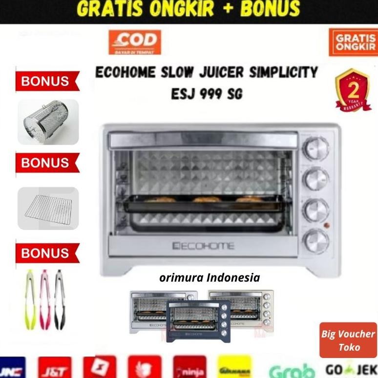 Super Promo - OVEN LISTRIK ECOHOME Electric Oven Low Watt 38 Liter