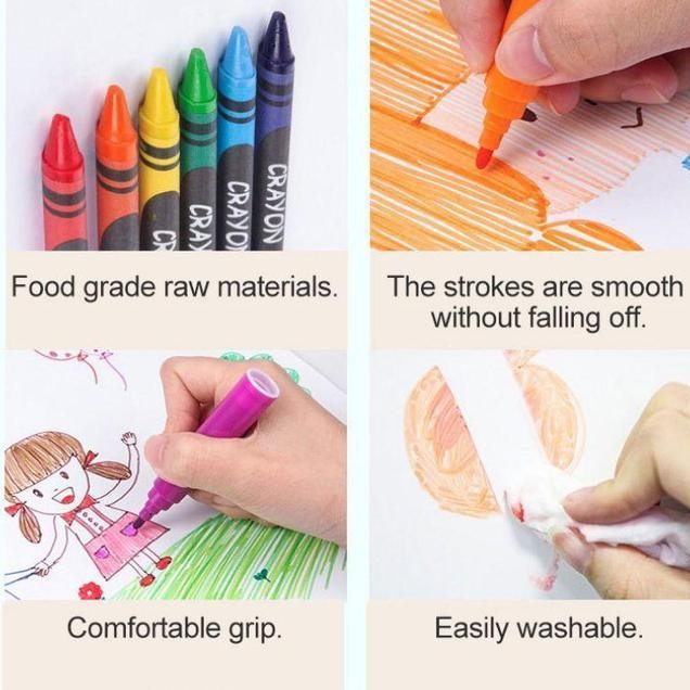 

Grosir Crayon Set 2 Pcs Dan 150Pcs Pensil Krayon Warna Lengkap Art Set Menggambar Dan Mewarnai Seni Melukis Anak Stationery