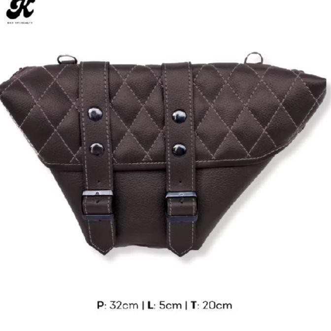 Tas Samping Side Bag Tutup Cover Aki Dop Aki Caferacer Japstyle Wajik Original Dan Terpercaya