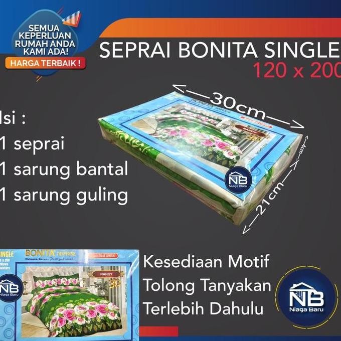 Sprei Bonita Ukuran 120 x 200 Model 3D