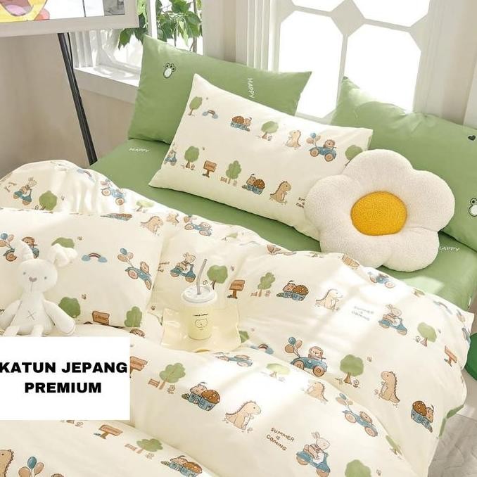 Sprei Katun Jepang Anak t 90x200 - 200x200cm KJA15